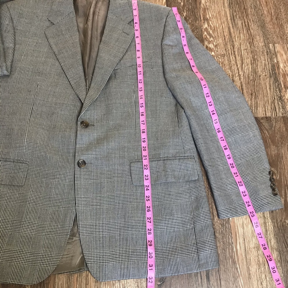 Chaps Ralph Lauren houndstooth two button blazer - Picture 8 of 8
